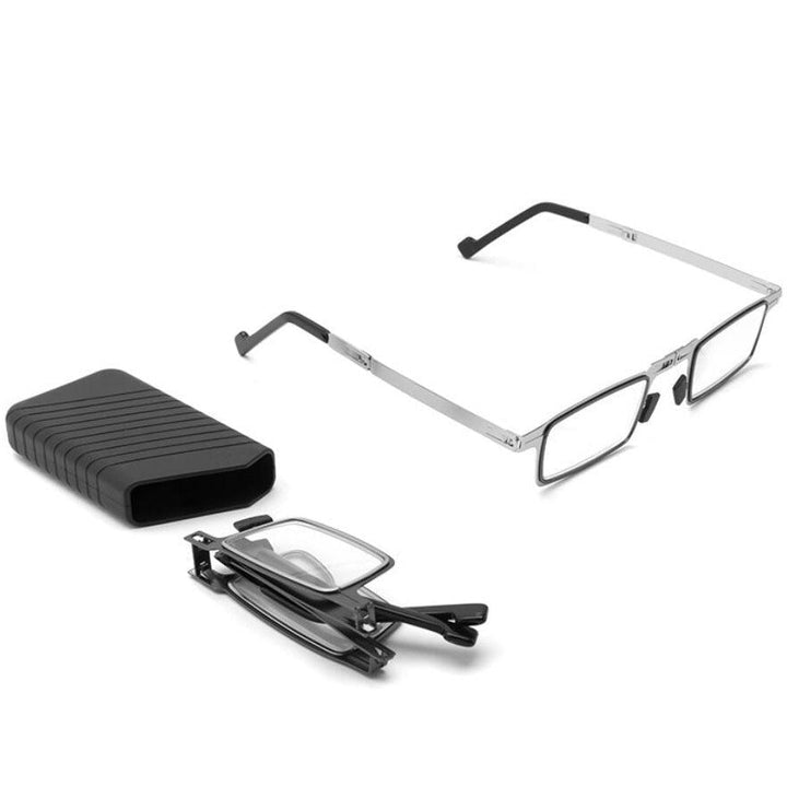 Tragbare Sehhilfe: Ultraleichte Falt-Lesebrille mit effektivem Blaulichtschutz. Kompakt und robust.