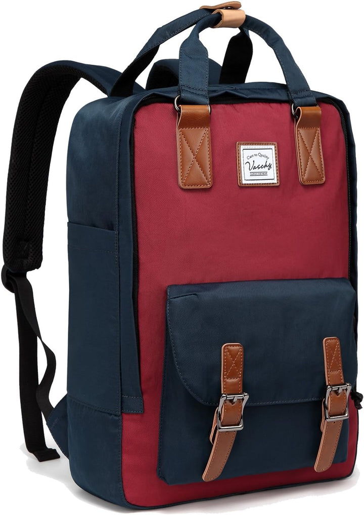 Geräumiger UrbanEase Reiserucksack 15,6" vintage, wasserdicht. Dein idealer Begleiter für Laptop und Kurztrips.