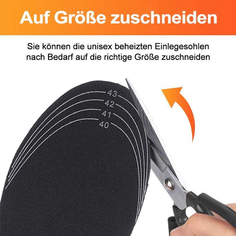 Perfekte USB-beheizte Einlegesohlen für Outdoor, Sport & kalte Umgebungen. Warme Füße mit diesen Wärmesohlen.