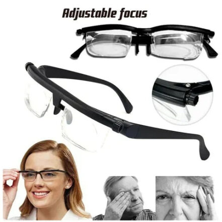 Robuste TR90 Unisex-Fokusbrille mit Polycarbonat-Gläsern für scharfe Nah- & Fernsicht, langlebig.