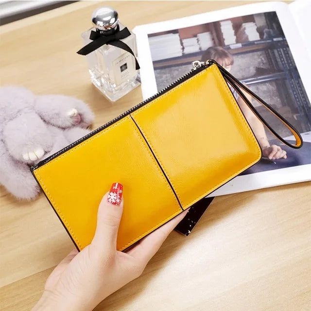 Eleganter Retro-Kartenhalter mit Reißverschluss, unisex Brieftasche in Vintage-Optik, ideal für Damen & Herren.