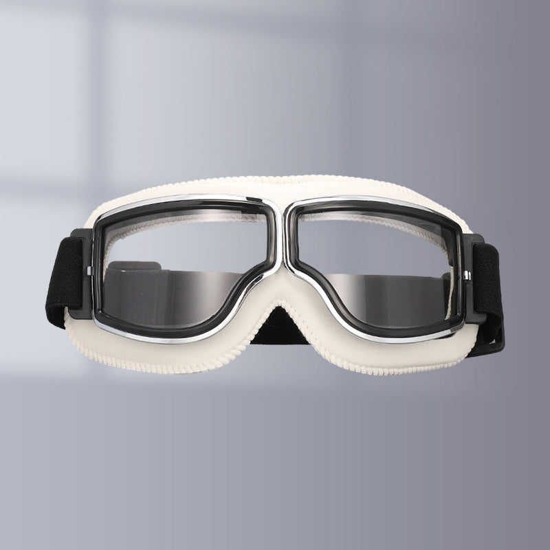 Unisex Vintage Schutzbrille, Retro-Bikerbrille, für Fahrten mit dem Motorrad & Sport.