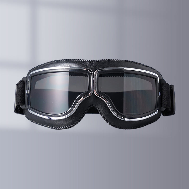 Retro Schutzbrille, unisex, ideal als Motorradzubehör für optimalen Augenschutz auf Tour.