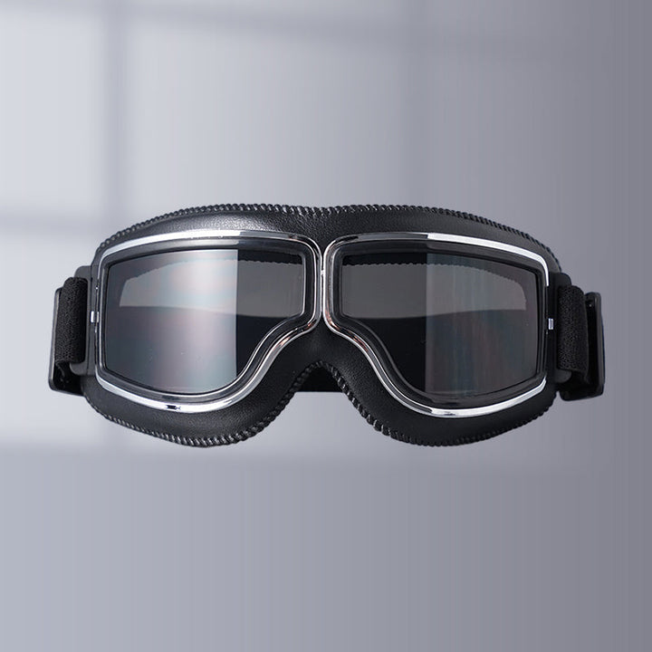 Retro Schutzbrille, unisex, ideal als Motorradzubehör für optimalen Augenschutz auf Tour.