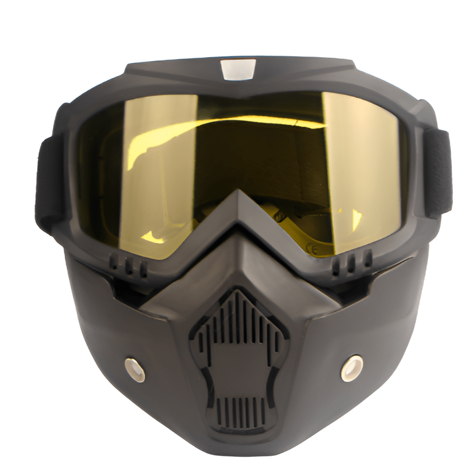 Vollgesichts-Skimaske mit klarer Sicht, UV-Schutz & kratzfestem Visier. Ideal für sicheren Wintersport im Schnee.