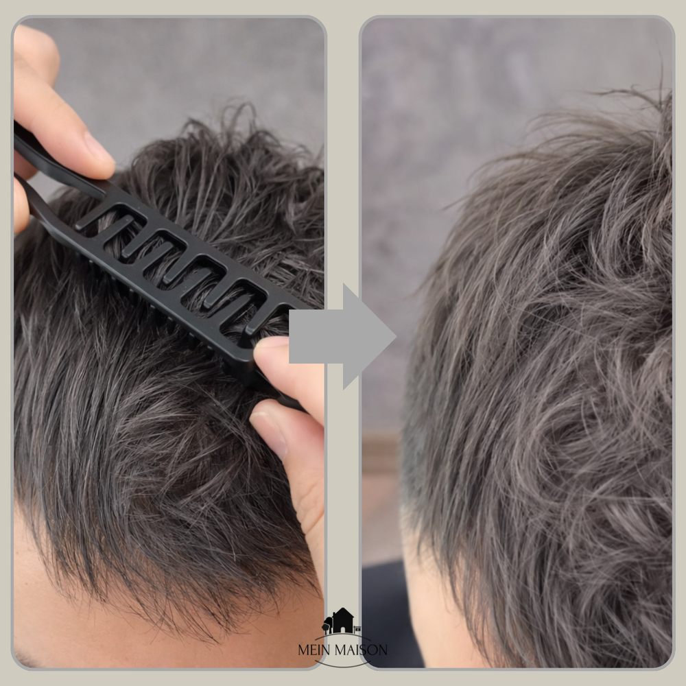 Volumenkamm für üppigeres Haar und sofortige Fülle, ideal für alle Haartypen.
