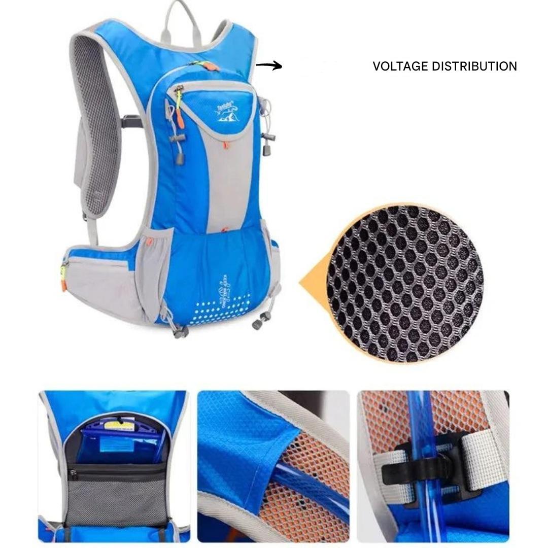 Stylischer Unisex Sportrucksack AquaPack, wasserdicht, leicht, mit Trinksystem für Aktive.
