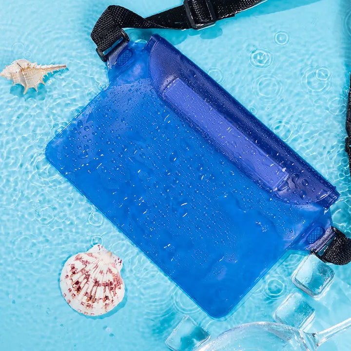 Robuste wasserdichte Dry Bag Hüfttasche, ideal für sicheren Transport von Smartphone & Wertsachen beim Schwimmen & Reisen.