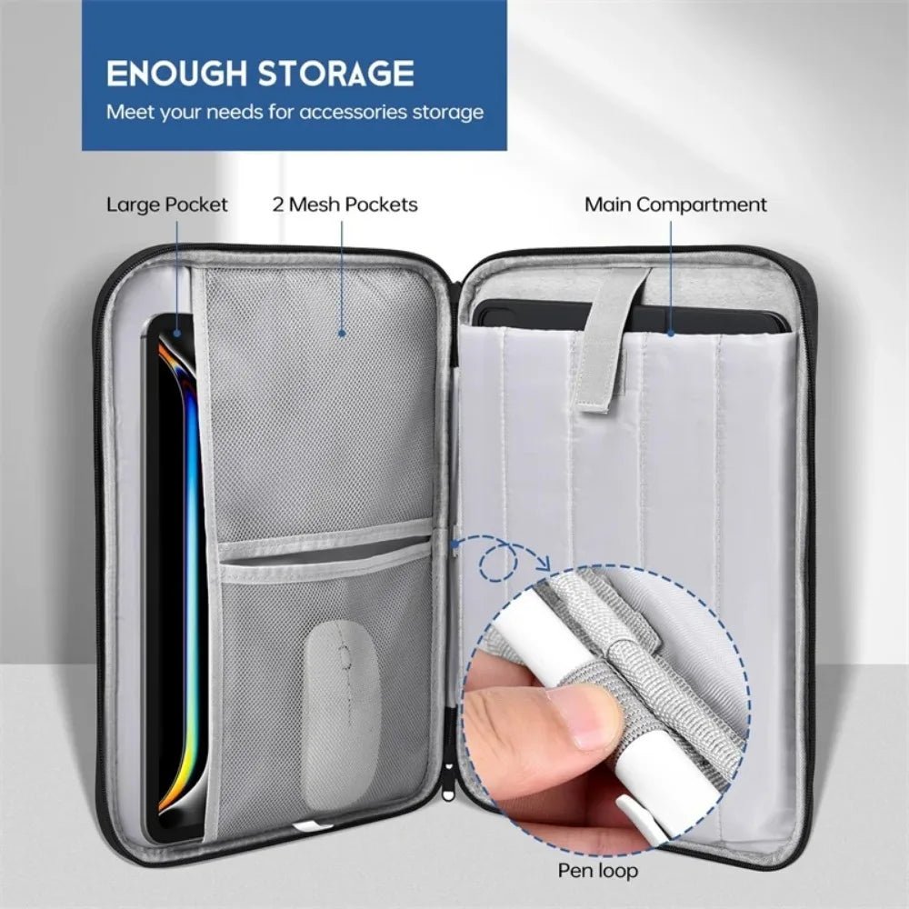 Unisex Laptoptasche wasserdicht & stoßfest für 13 Zoll Notebooks; ideal für Büro, Pendler, Reise.