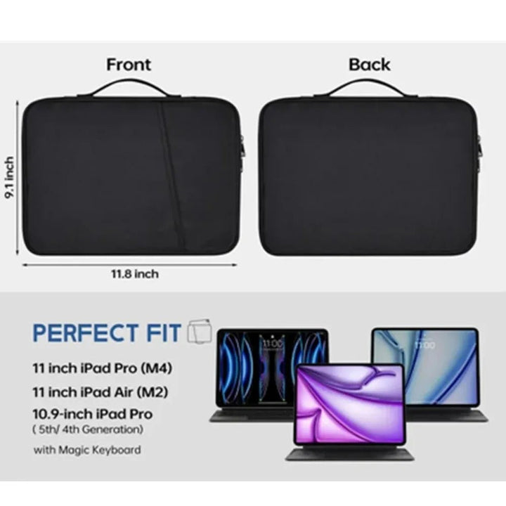 Schlanke Unisex Laptoptasche für 13 Zoll Notebooks; wasserdicht, stoßfest, ideal für Reise & Büro.