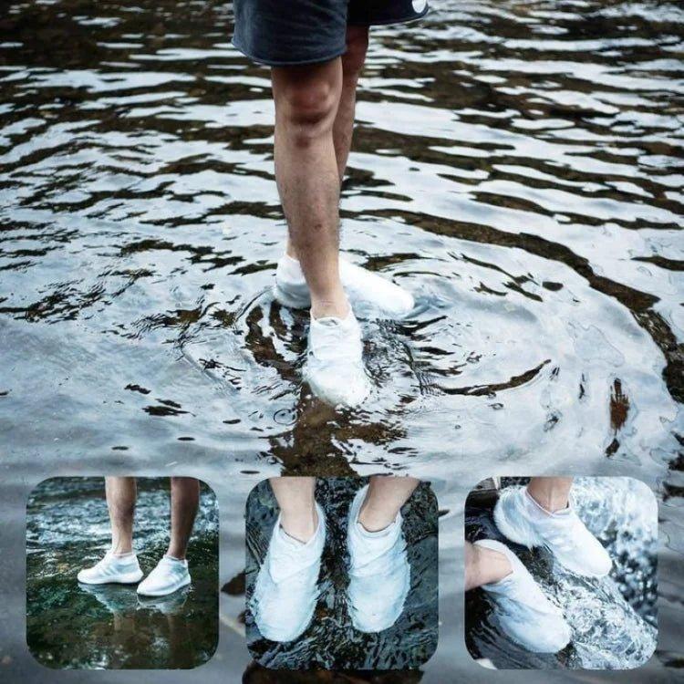 Wiederverwendbare Schuhüberzieher schützen Schuhe vor Regen, Schlamm & Nässe. Rutschfest & unisex für Outdoor.