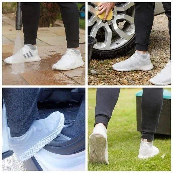 Halten Sie Ihre Schuhe trocken: Unisex wasserdichte Schuhüberzieher als effektiver Fußschutz bei Schlamm & Regen.