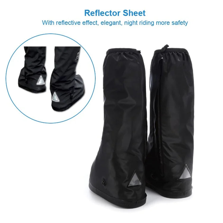 Kompakte, leicht anzuziehende wasserdichte Schuhschoner für unterwegs. Perfekter Allwetter-Schuhschutz.