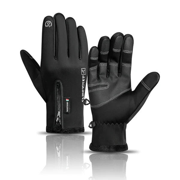 Unisex Outdoor-Winterhandschuhe halten Hände warm und trocken. Touchscreen-kompatibel für Smartphone-Nutzung im Schnee.