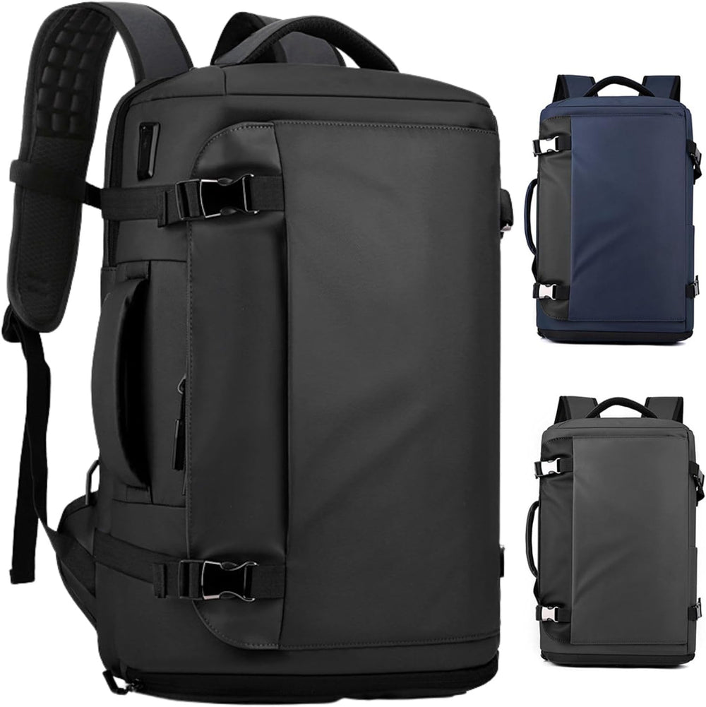 Wasserdichter TrekPro Laptop-Rucksack (15 Zoll) mit praktischer Seitenöffnung für schnellen Zugriff & USB-C Anschluss.