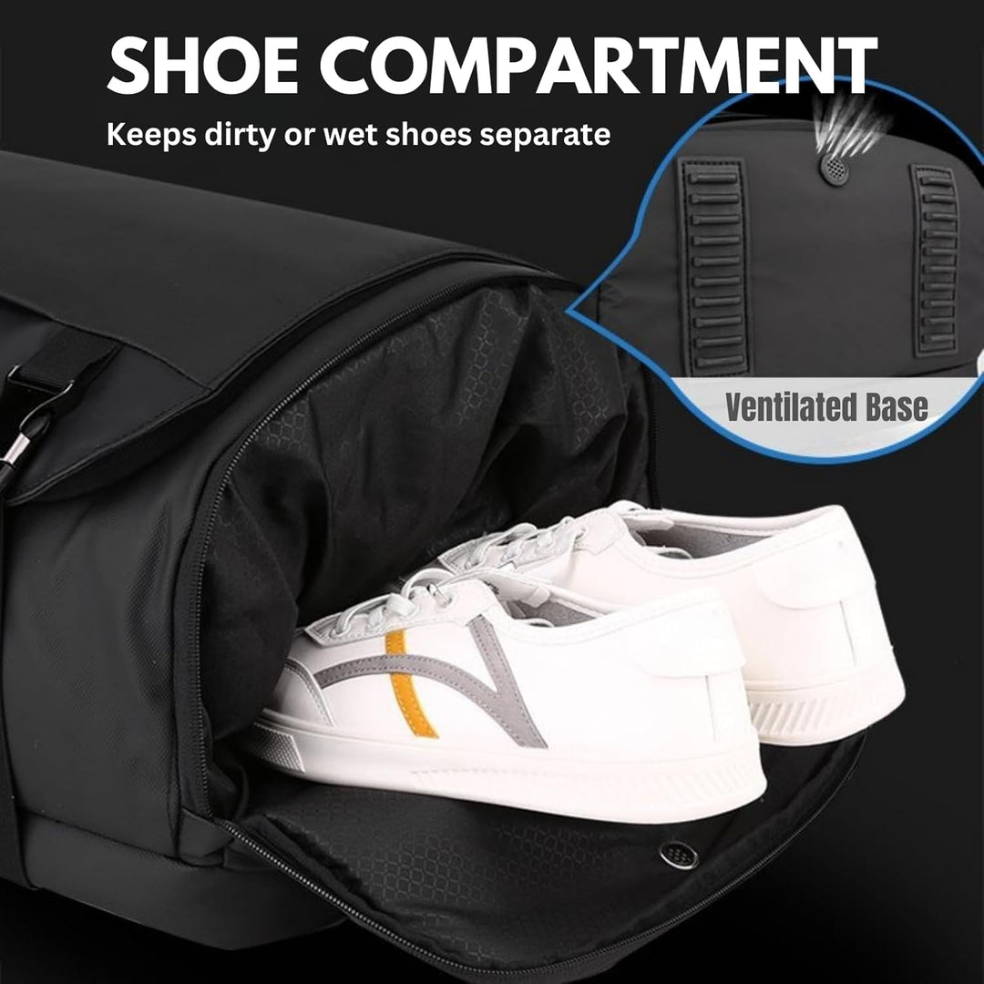Vielseitiger wasserdichter Reiserucksack (15 Zoll Laptop) mit USB-C & Seitenöffnung, ideal für Business & Freizeit.