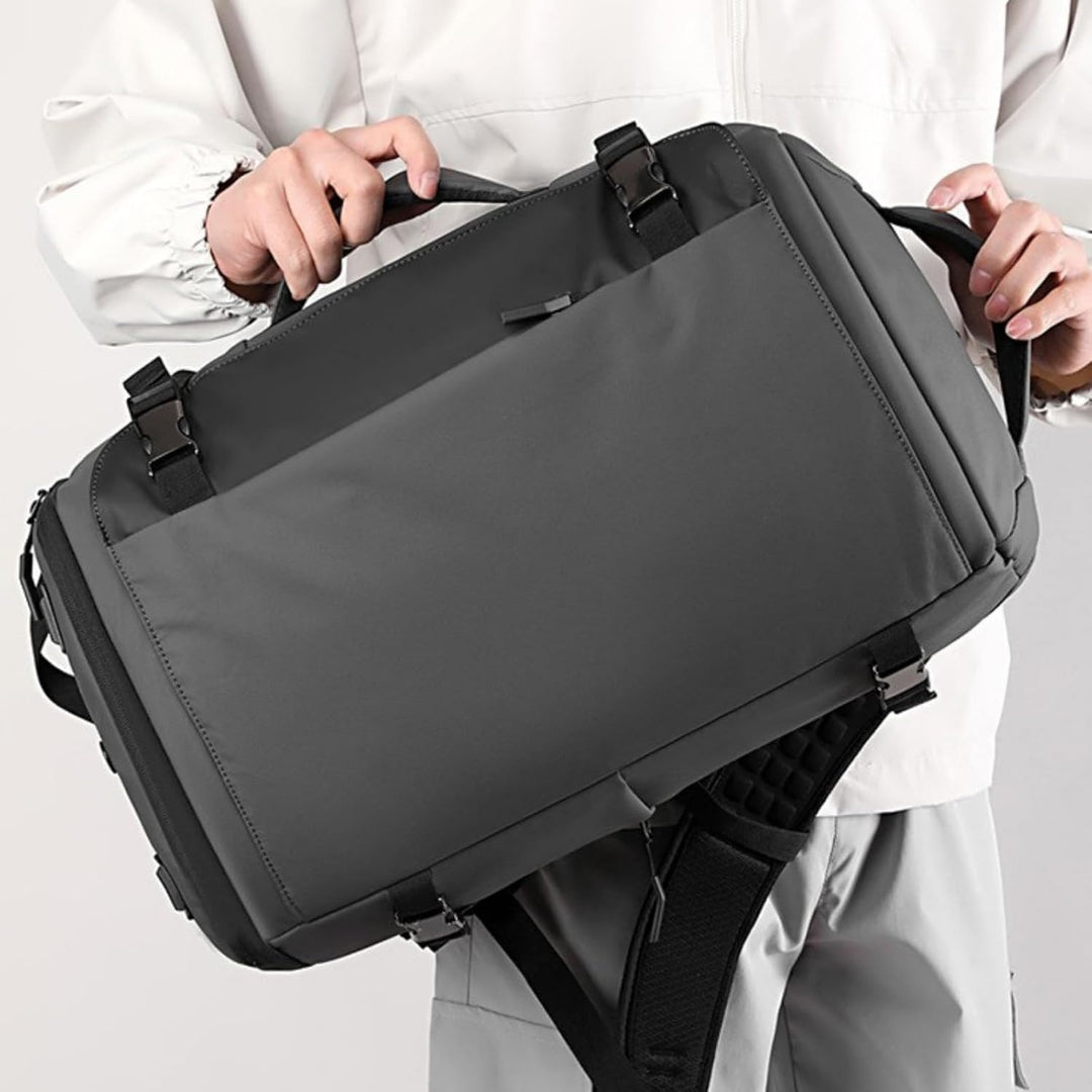 Eleganter Business-Laptop-Rucksack (15 Zoll), wasserdicht, mit USB-C & Seitenöffnung – stilvoll & funktional.