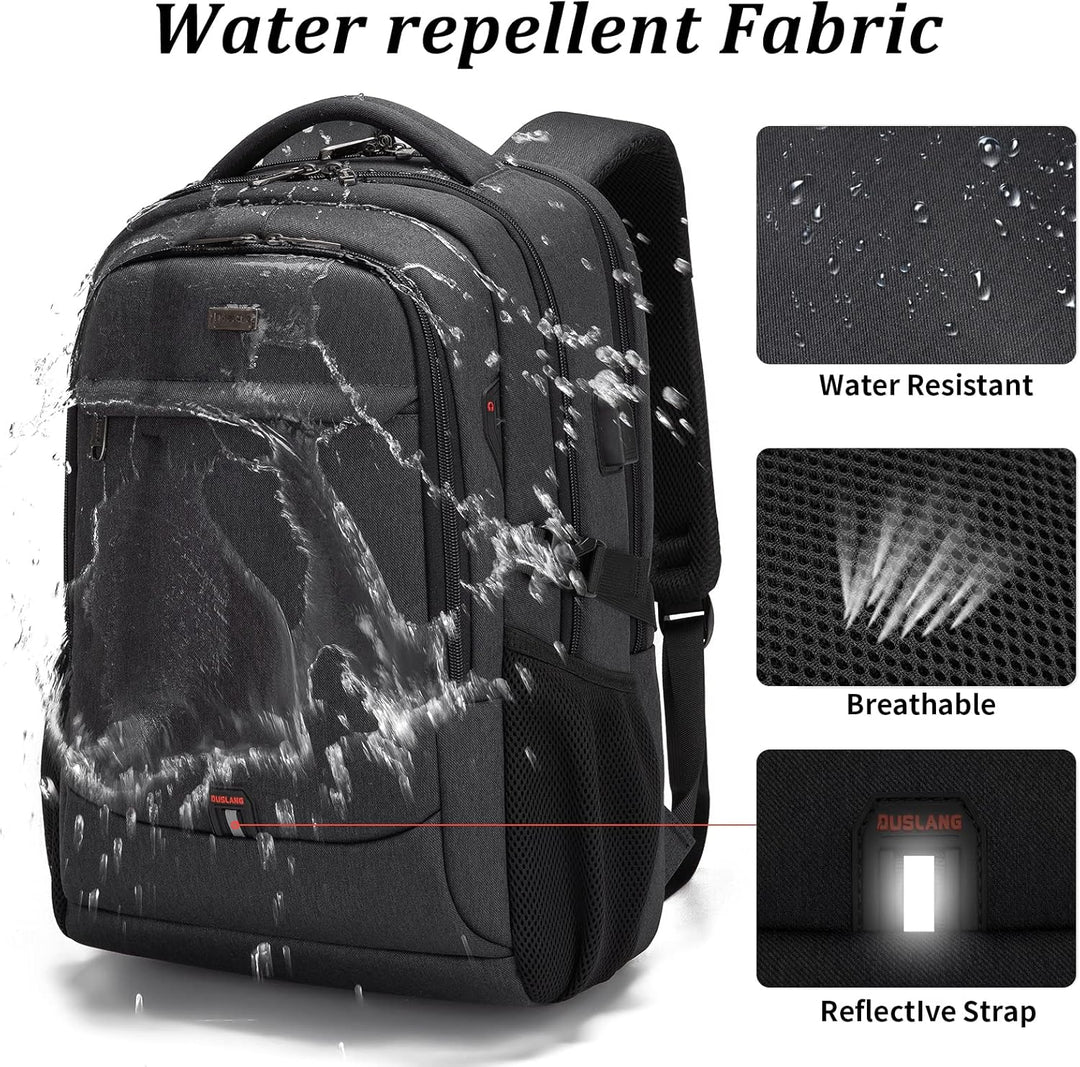 Geräumiges Laptopfach im Unisex Reiserucksack, bietet sicheren Schutz für Notebooks.