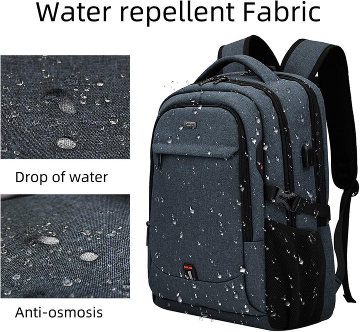 Der perfekte Alltagsrucksack (Unisex) mit USB, Laptopfach & wasserdichter Funktion.