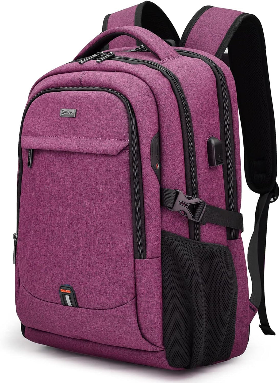 Organisierter Unisex Rucksack für digitale Nomaden, mit USB & Laptop-Schutz.