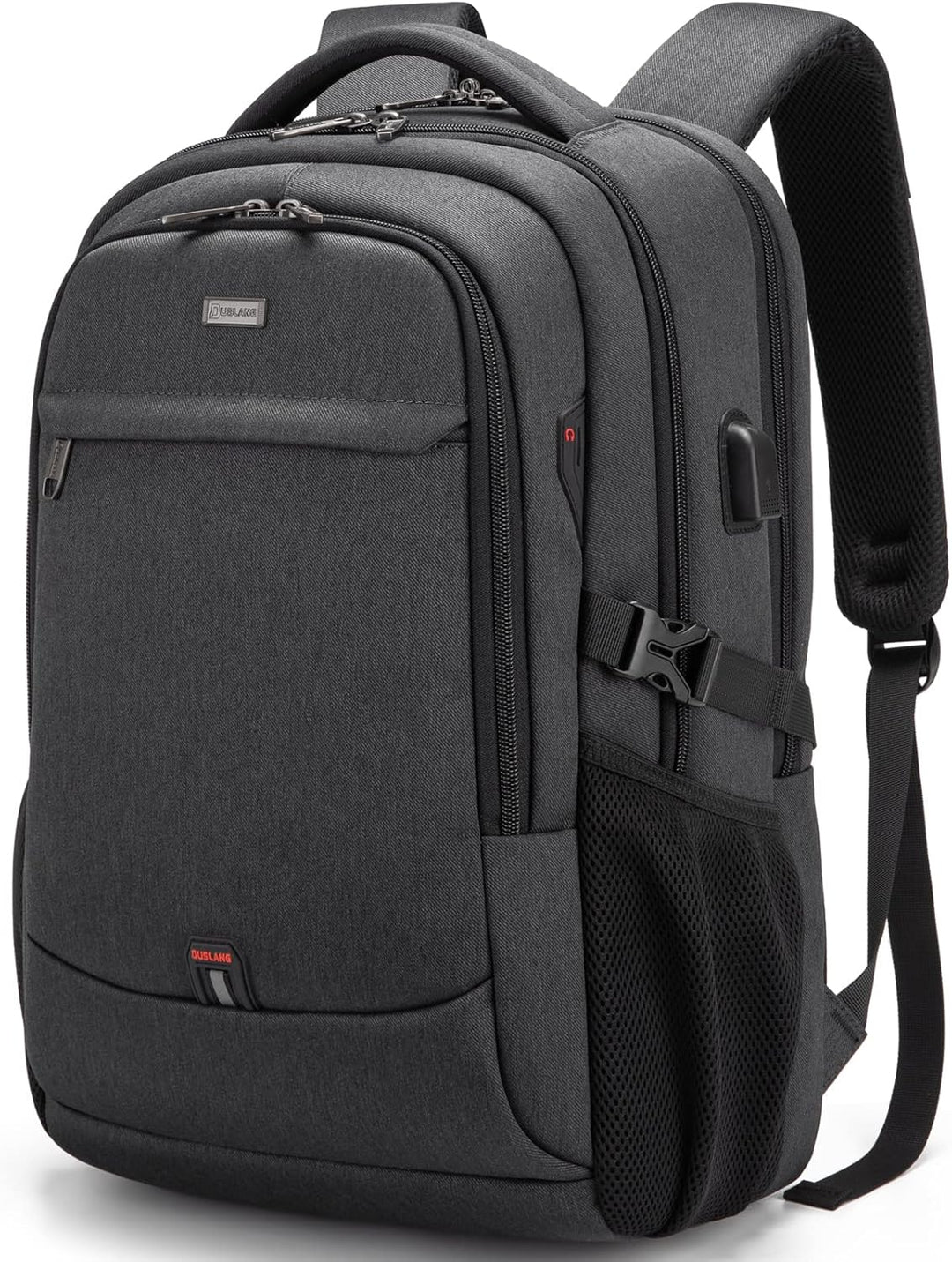 Unisex Rucksack von oben geöffnet, zeigt gut organisierte Innenfächer.
