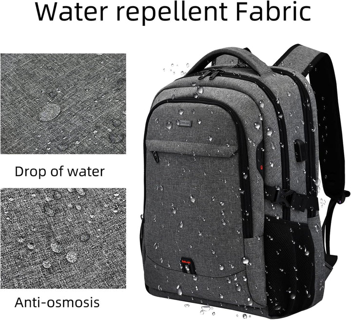Leichter Unisex Rucksack für den Alltag, mit USB-Port und Laptopfach.