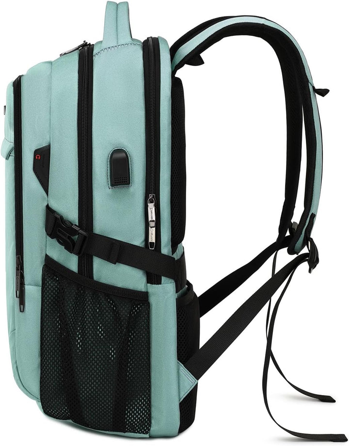 Unisex Laptoprucksack mit USB-Port, wasserdicht und Anti-Diebstahl-Fach.