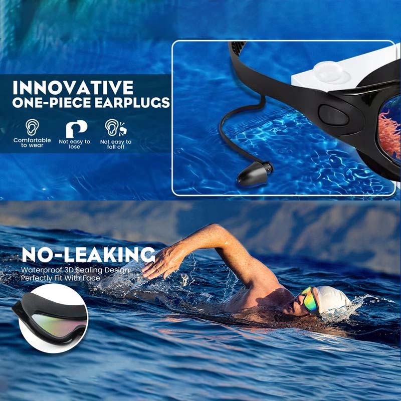 Leistungsstarke Weitwinkel-Schwimmbrille, Unisex, mit Antibeschlag & UV-Schutz. Optimale Sicht beim Schwimmen.