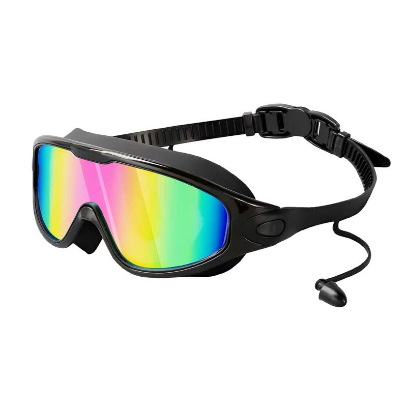 Weiche Silikon Unisex Schwimmbrille mit Weitwinkel, Antibeschlag & UV-Schutz. Komfortable Passform für Schwimmer.