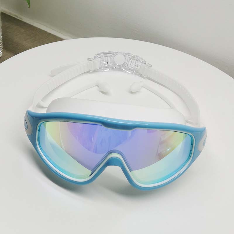 Weitwinkel-Schwimmbrille, Unisex, mit Antibeschlag, UV-Schutz & weichem Silikon. Klares & komfortables Schwimmen.