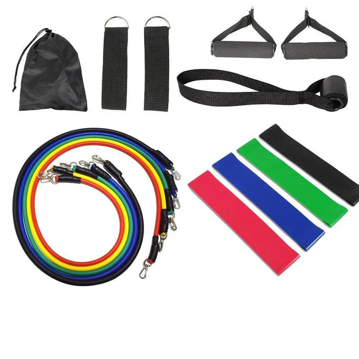 Unisex Widerstandsband Set für Ganzkörpertraining zu Hause. Ideal für Krafttraining & Muskelaufbau.