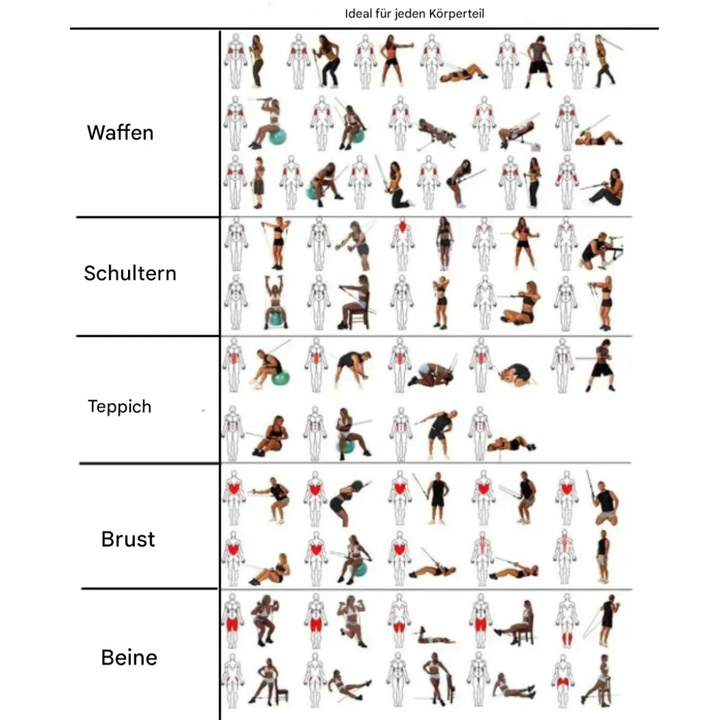 Widerstandsband für Mobilitätsübungen & Dehnung. Unterstützt flexible Workouts & Körpertraining.