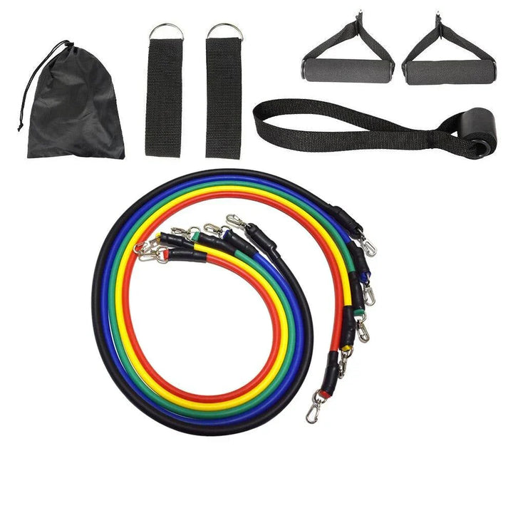 Verschiedene Widerstandsstufen der Latexband-Sets. Passend für jedes Krafttraining & Fitnesslevel.