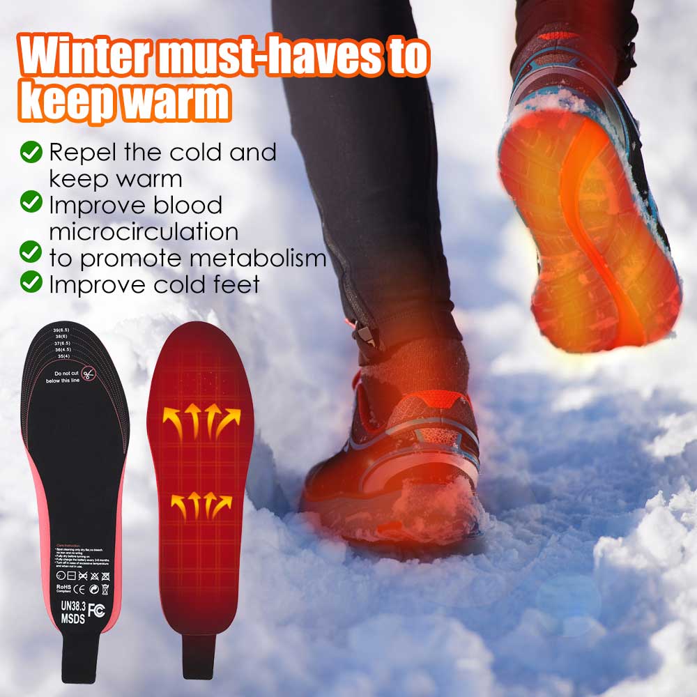 Hochwertige beheizte Wärmesohlen für Damen & Herren. Perfekt für Outdoor-Aktivitäten im Winter & Kälteschutz.