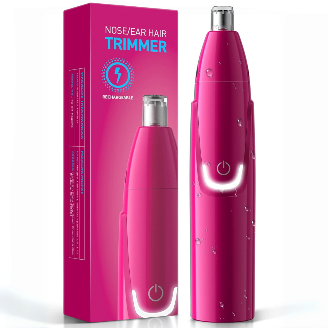 Essentieller wiederaufladbarer Nasen- und Ohrentrimmer für Unisex-Pflege. Schmerzfreie elektrische Haarentfernung.