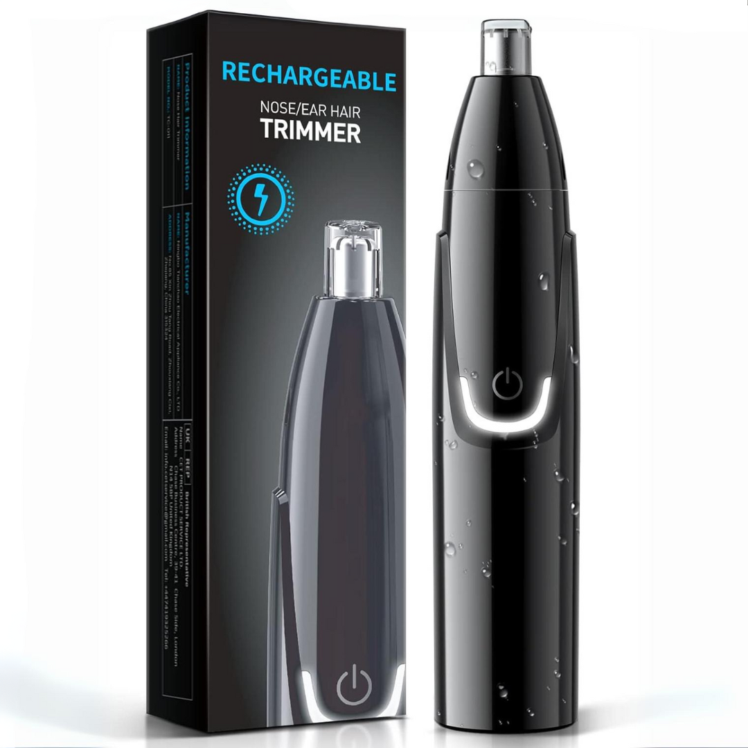 Glatte Haut dank wiederaufladbarem Nasen- und Ohrentrimmer. Schmerzfreie, elektrische Haarentfernung für Unisex.