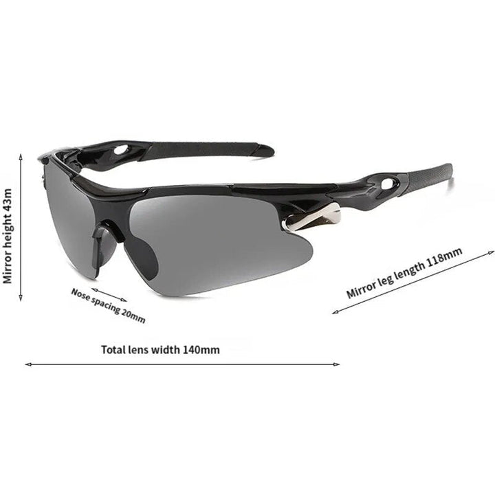 Hochwertige Fahrradsonnenbrille, winddicht, unisex, schützt Augen beim Radfahren bei jedem Wetter.
