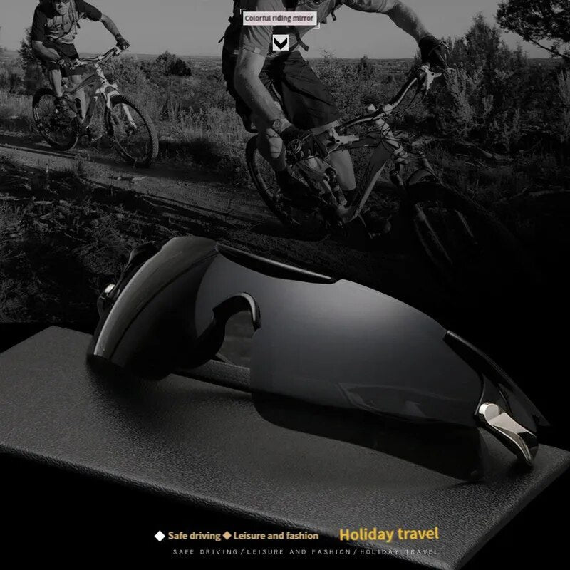 Rennrad- und Mountainbike-Brille, winddicht, UV-Schutz, sportlich, für Herren & Damen, hoher Komfort.