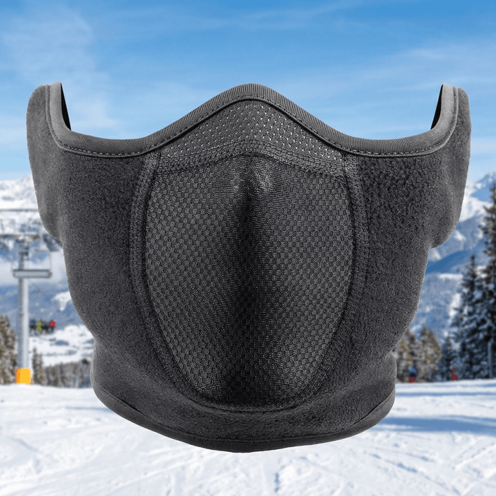Unisex winddichte Thermo-Fleece-Gesichtsmaske für Outdoor, Wintersport und Kälteschutz.