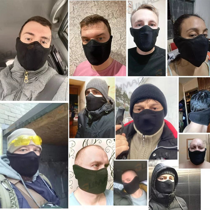 Multifunktionale Thermofleece-Gesichtsmaske für Damen und Herren, ideal für Winterlaufen und Outdoor.
