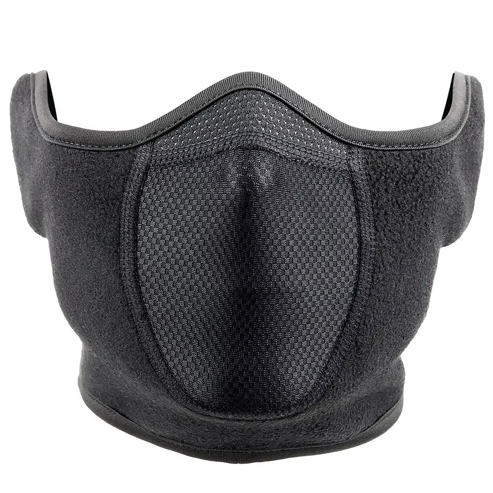 Atmungsaktive winddichte Fleecemaske, perfekt für Wintersport. Hält Gesicht warm beim Skifahren, Wandern.