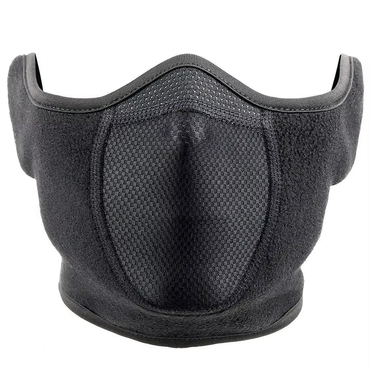 Atmungsaktive winddichte Fleecemaske, perfekt für Wintersport. Hält Gesicht warm beim Skifahren, Wandern.