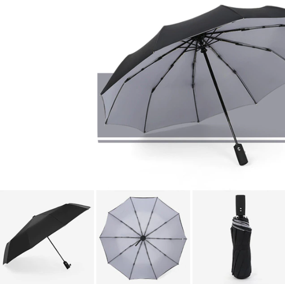 Moderner unisex Sturmschirm, winddicht und wetterfest, ein stilvoller Begleiter bei Regen.