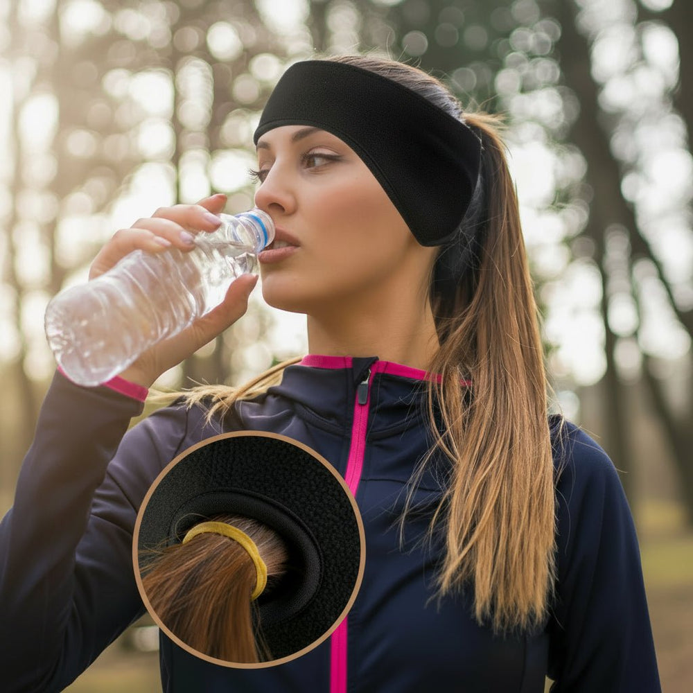 Atmungsaktives, winddichtes WINDGUARD Stirnband aus Polyester als Ohrwärmer für Wintersport & Outdoor.