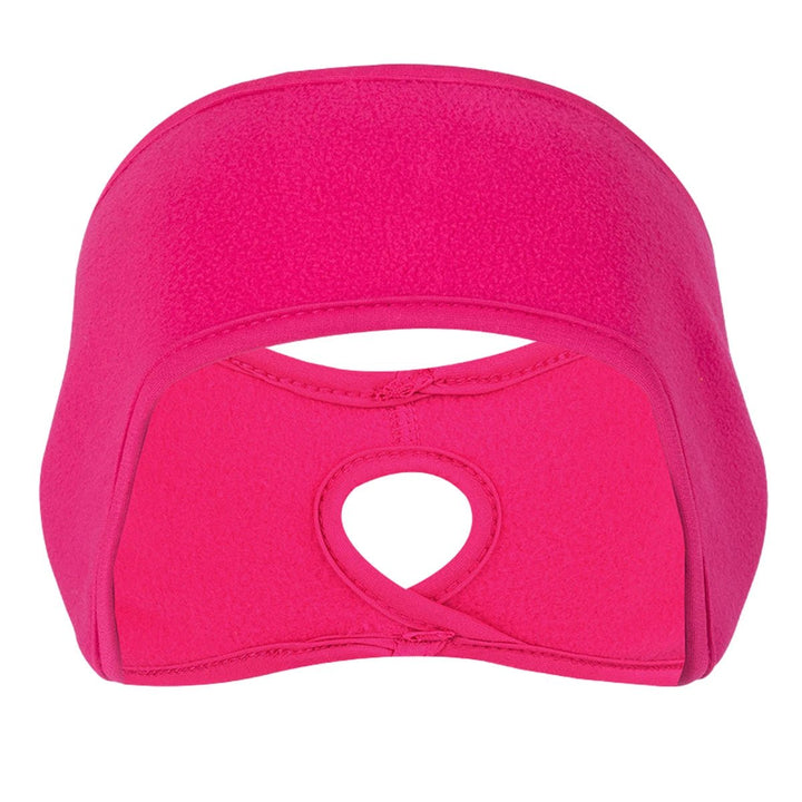 Person trägt winddichtes WINDGUARD Ohrwärmer-Stirnband beim Laufen im Winter; Kälteschutz & Komfort.