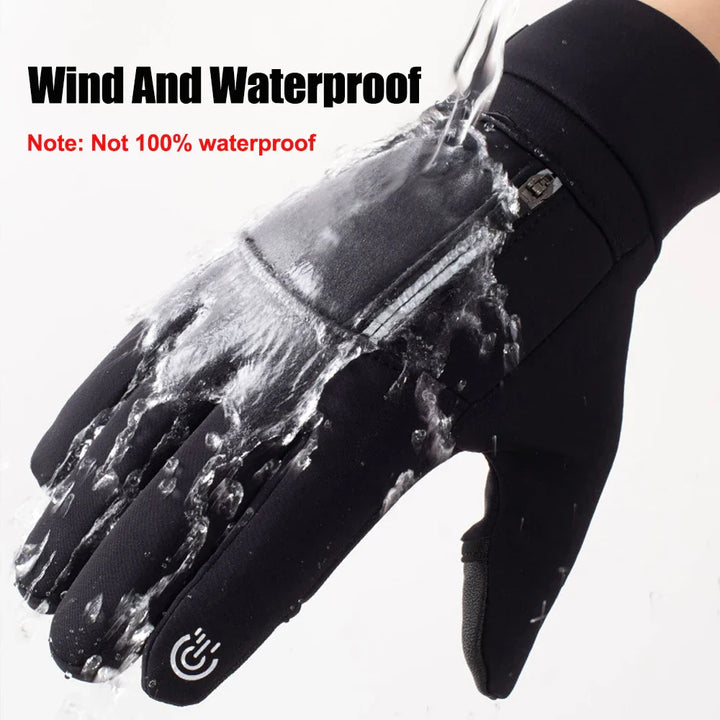 Touchscreen-fähige Unisex Winterhandschuhe, wasserdicht, für Outdoor & Smartphone-Nutzung.