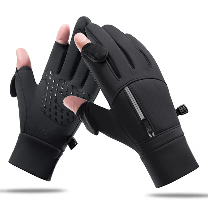 Vielseitige Unisex Winterhandschuhe: Klappfinger, wasserdicht, Touchscreen. Für Sport & Fahrrad.