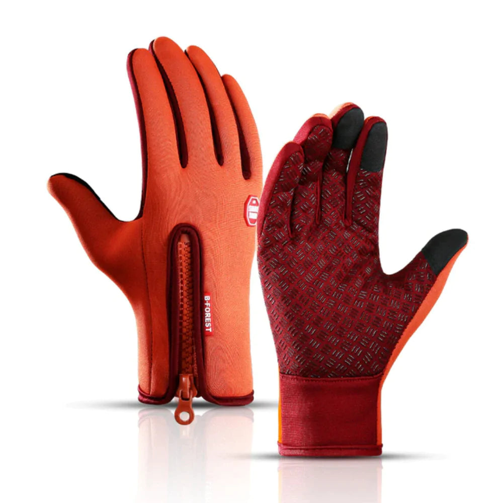 Detail: Verstellbarer Riemen der Unisex Winterhandschuhe. Wasserdicht, winddicht & warm für Outdoor-Abenteuer.