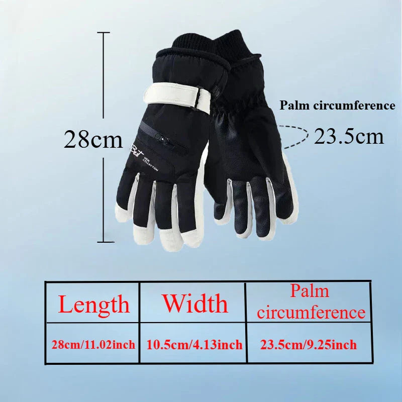 Warme Unisex Touchscreen Winterhandschuhe, wasserdicht, für Handybedienung beim Wintersport & Radfahren.