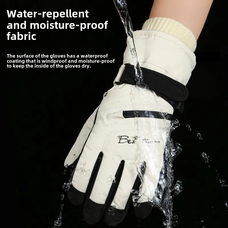 Wasserdichte Skihandschuhe, unisex, mit Kälteschutz & rutschfester Handfläche für Wintersport-Aktivitäten.